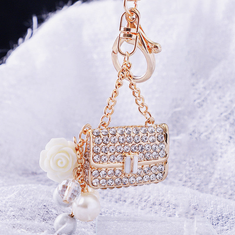 Pearl Pearl Seart Satchel Bag Satchel Diamond de zinc de diamantes de diamantes